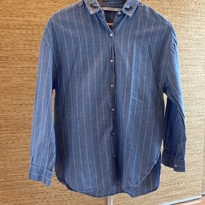 (Rarely Worn) Zara Trafaluc collection, 100% cotton button-down